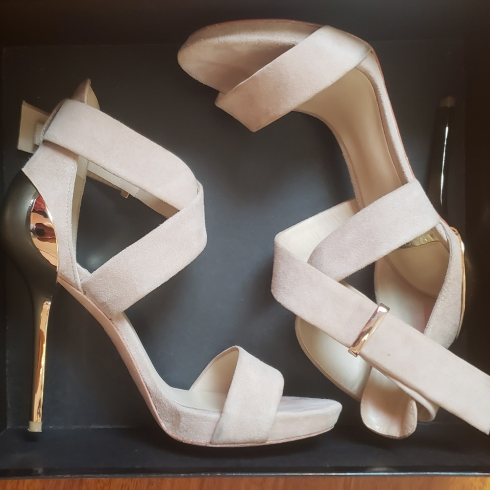 Marciano Light Natural Suede Sandals